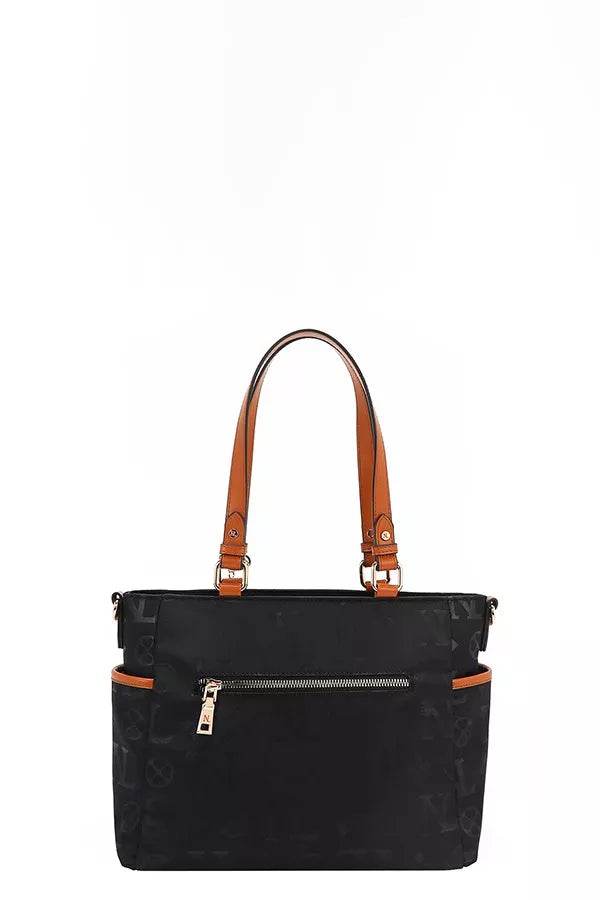 Nicole Lee USA Multi-Compartment Convertible Tote Bag - Designer Handbag - Fashions Envy