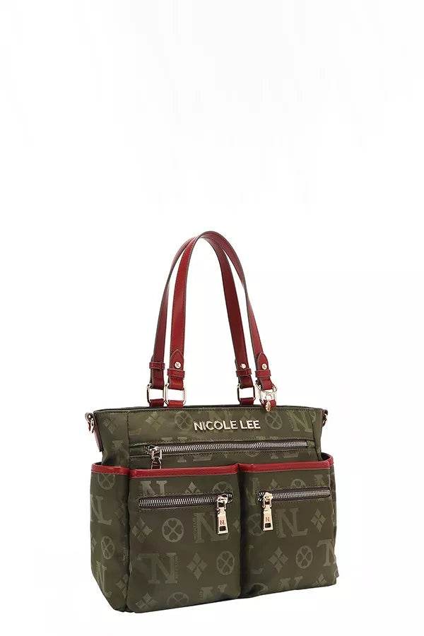 Nicole Lee USA Multi-Compartment Convertible Tote Bag - Designer Handbag - Fashions Envy