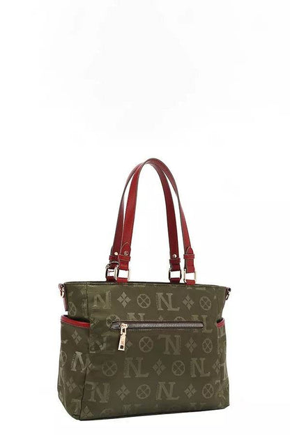 Nicole Lee USA Multi-Compartment Convertible Tote Bag - Designer Handbag - Fashions Envy