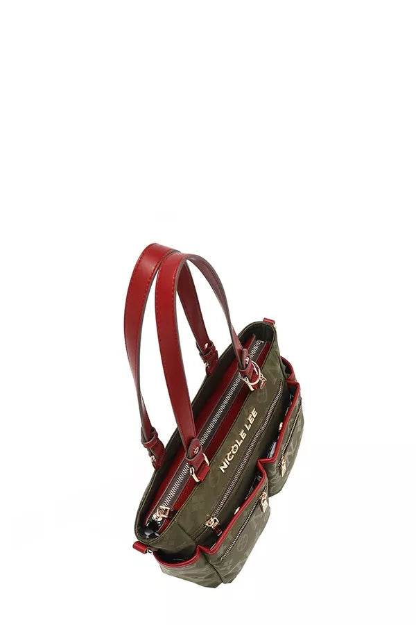 Nicole Lee USA Multi-Compartment Convertible Tote Bag - Designer Handbag - Fashions Envy