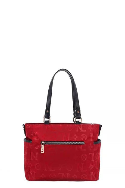 Nicole Lee USA Multi-Compartment Convertible Tote Bag - Designer Handbag - Fashions Envy