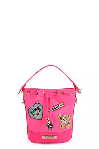 Nicole Lee USA Color Patch Bucket Bag - Designer Crossbody Bag - Fashions Envy
