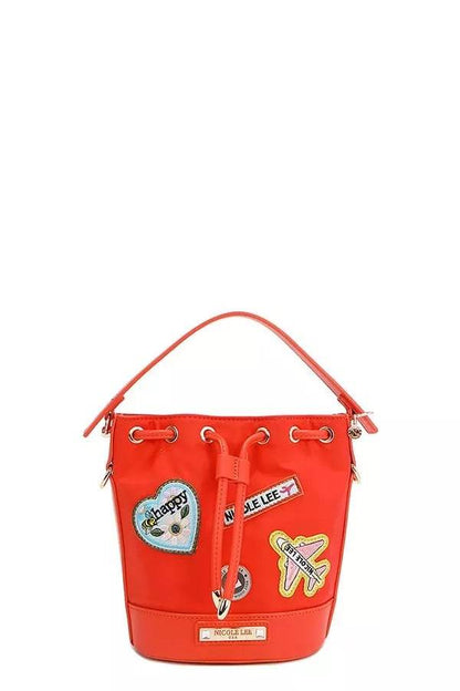 Nicole Lee USA Color Patch Bucket Bag - Designer Crossbody Bag - Fashions Envy