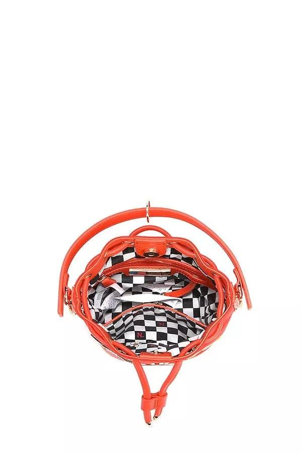 Nicole Lee USA Color Patch Bucket Bag - Designer Crossbody Bag - Fashions Envy