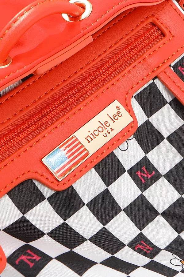 Nicole Lee USA Color Patch Bucket Bag - Designer Crossbody Bag - Fashions Envy