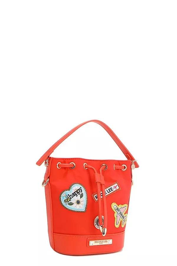 Nicole Lee USA Color Patch Bucket Bag - Designer Crossbody Bag - Fashions Envy
