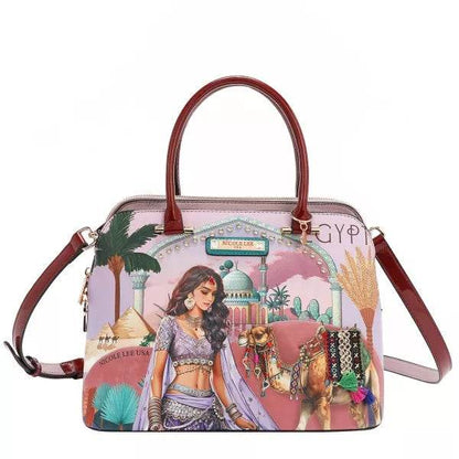 Nicole Lee USA Queen Cleopatra Dome Handbag - Egyptian Designer Bag - Fashions Envy