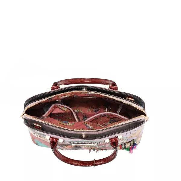 Nicole Lee USA Queen Cleopatra Dome Handbag - Egyptian Designer Bag - Fashions Envy