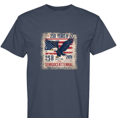 250th Anniversary T-Shirt - Comfort Colors Semiquincentennial - Fashions Envy