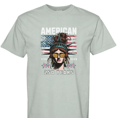 250th Anniversary T-Shirt - Comfort Colors Statue of Liberty - Fashions Envy