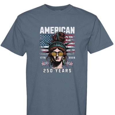 250th Anniversary T-Shirt - Comfort Colors Statue of Liberty - Fashions Envy