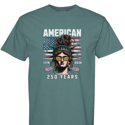 250th Anniversary T-Shirt - Comfort Colors Statue of Liberty - Fashions Envy