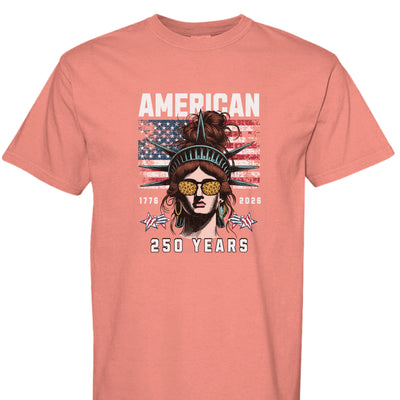 250th Anniversary T-Shirt - Comfort Colors Statue of Liberty - Fashions Envy