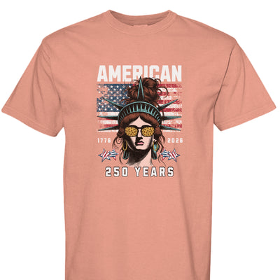 250th Anniversary T-Shirt - Comfort Colors Statue of Liberty - Fashions Envy