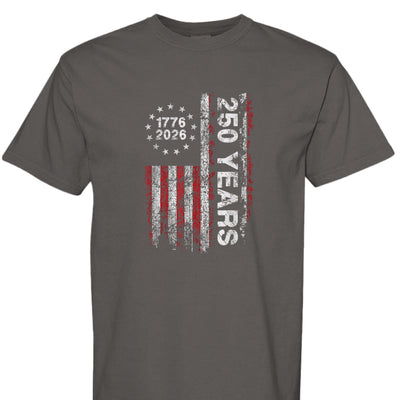 America 250 T-Shirt - Vertical Flag 250th Anniversary - Fashions Envy