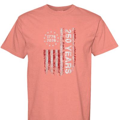 America 250 T-Shirt - Vertical Flag 250th Anniversary - Fashions Envy