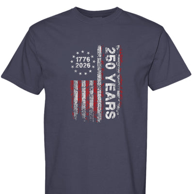 America 250 T-Shirt - Vertical Flag 250th Anniversary - Fashions Envy