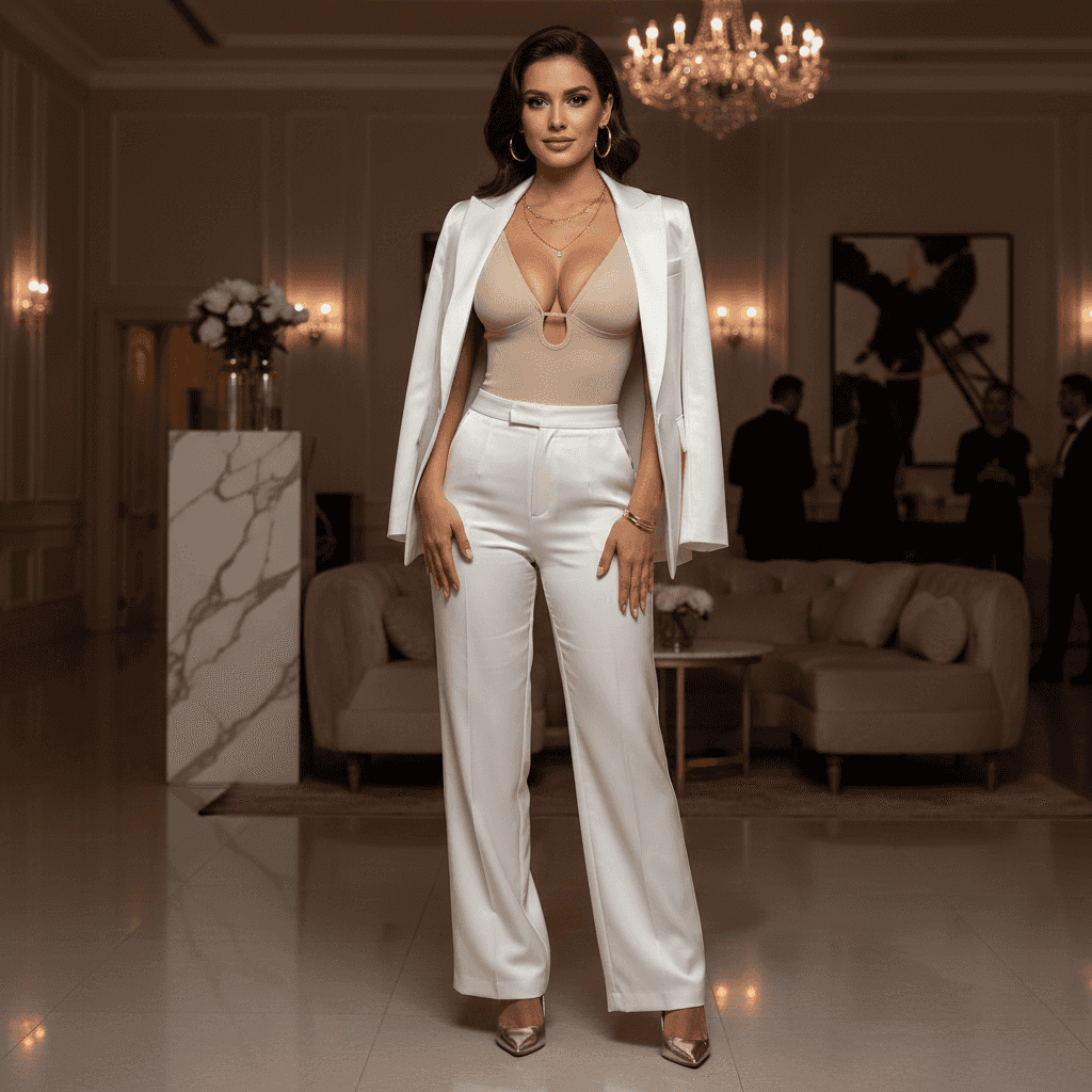 Deep V Corset Bodysuit - Sculpting Shapewear - Fashions Envy