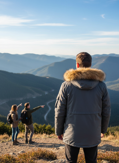 Parka Back View Lifestyle Image