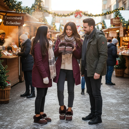 Pearl Embellished Luxury Fur Lined Winter Boots Lifestyle Image 3