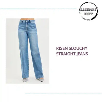 RISEN Slouchy Straight Jeans by@Outfy