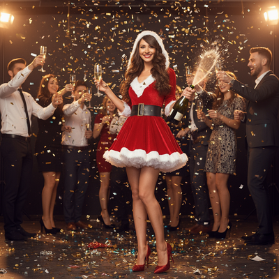Red Christmas Dress NYE