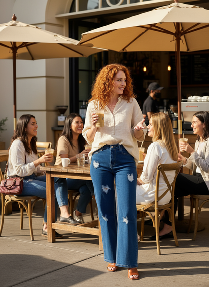Redhead at Coffee Shop