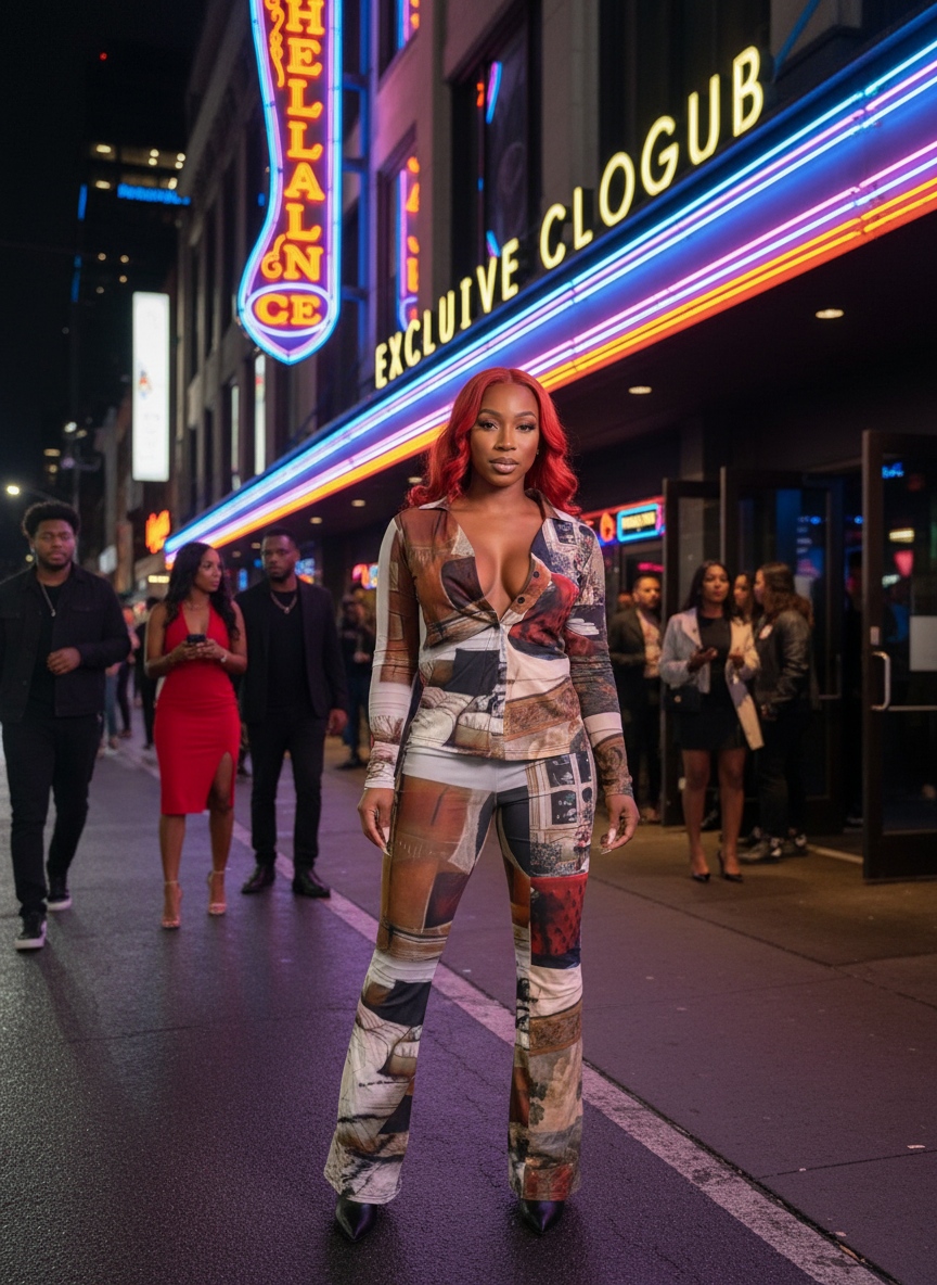 Redhead at Urban Nightclub