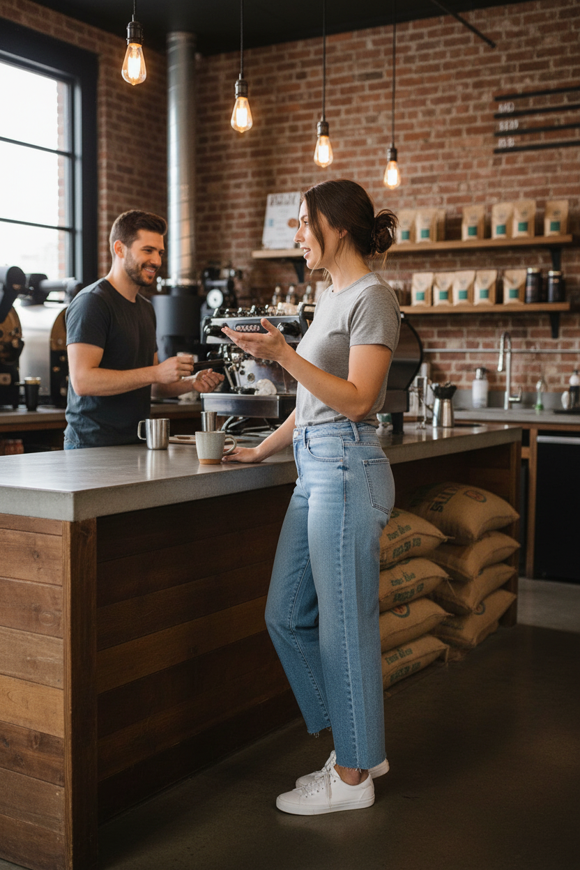 RISEN Slouchy Barrel Jeans Women - Cropped Curved Seam - Fashions Envy