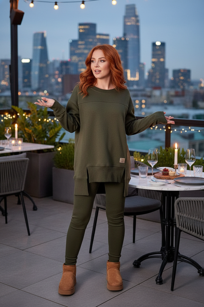 Rooftop restaurant lifestyle portrait