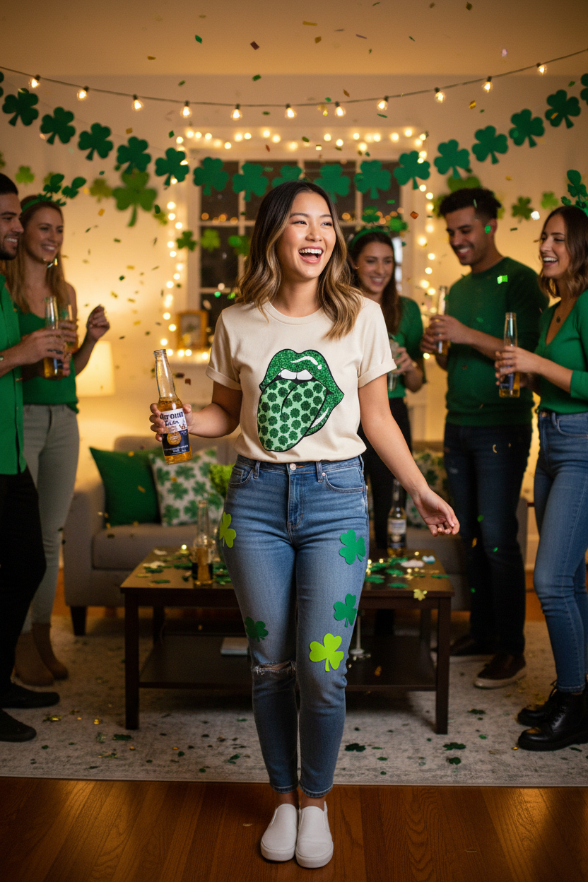 Saint Patrick's Day T-Shirt - House Party Celebration