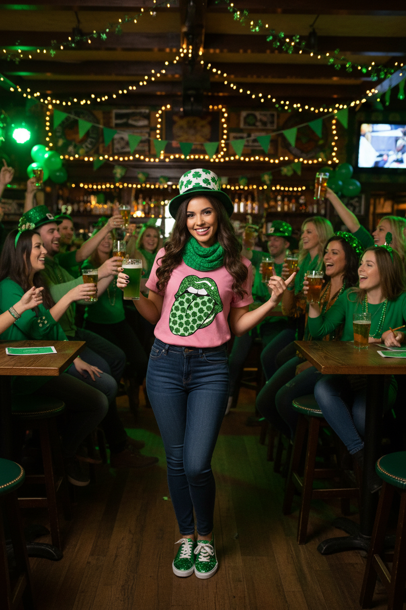 Saint Patrick's Day T-Shirt - Irish Pub Celebration