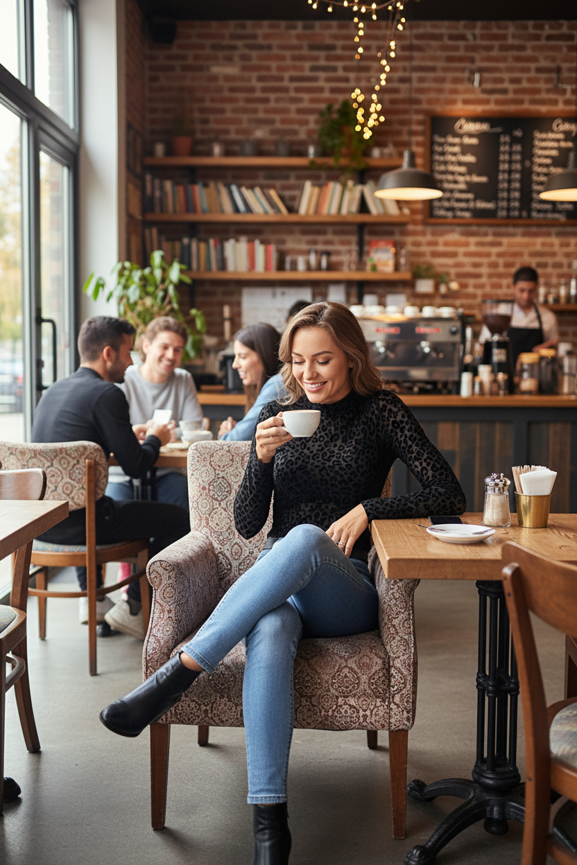 Slot 0 - Blonde Woman Coffee Shop - Black