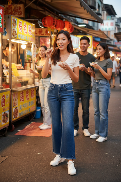 Slot 3 - Asian Woman at Street Food Market