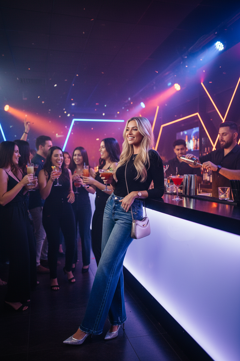 Slouchy Baggy Jeans Nightclub Scene