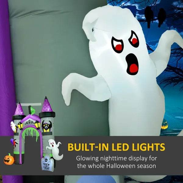 Inflatable Halloween Decoration - Giant Halloween Archway with LED Lights - Fashions Envy