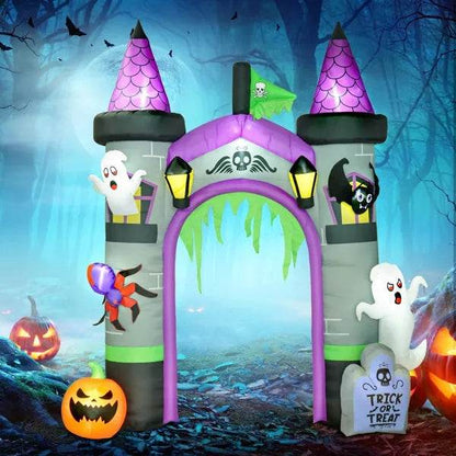Inflatable Halloween Decoration - Giant Halloween Archway with LED Lights - Fashions Envy