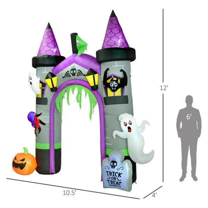 Inflatable Halloween Decoration - Giant Halloween Archway with LED Lights - Fashions Envy
