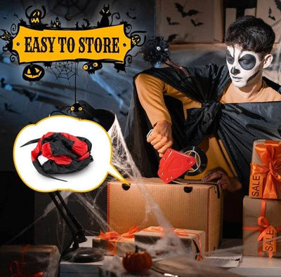 Giant Halloween Spider Inflatable - 11.8 FT LED Crawling Spider - Fashions Envy