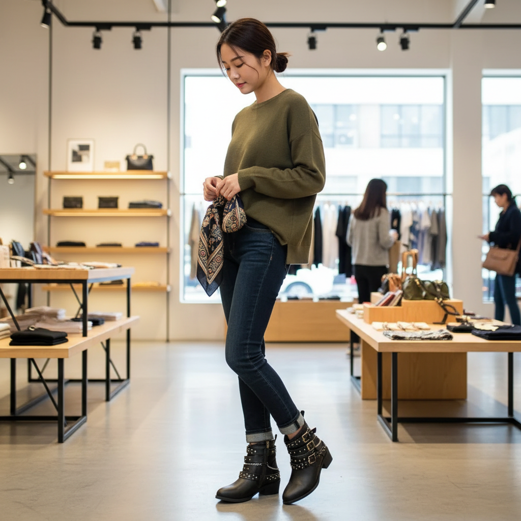 Studded Ankle Boots Lifestyle 2