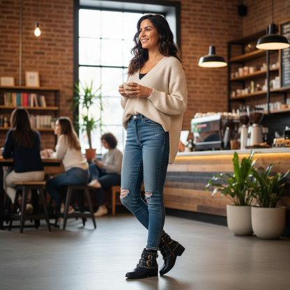 Studded Ankle Boots Lifestyle 3