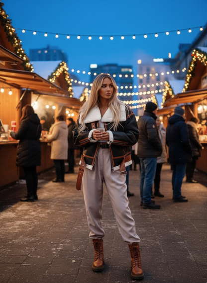 White Shearling Jacket Market