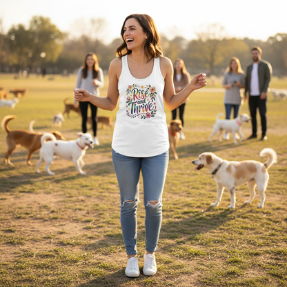 White Tank Top Dog Park
