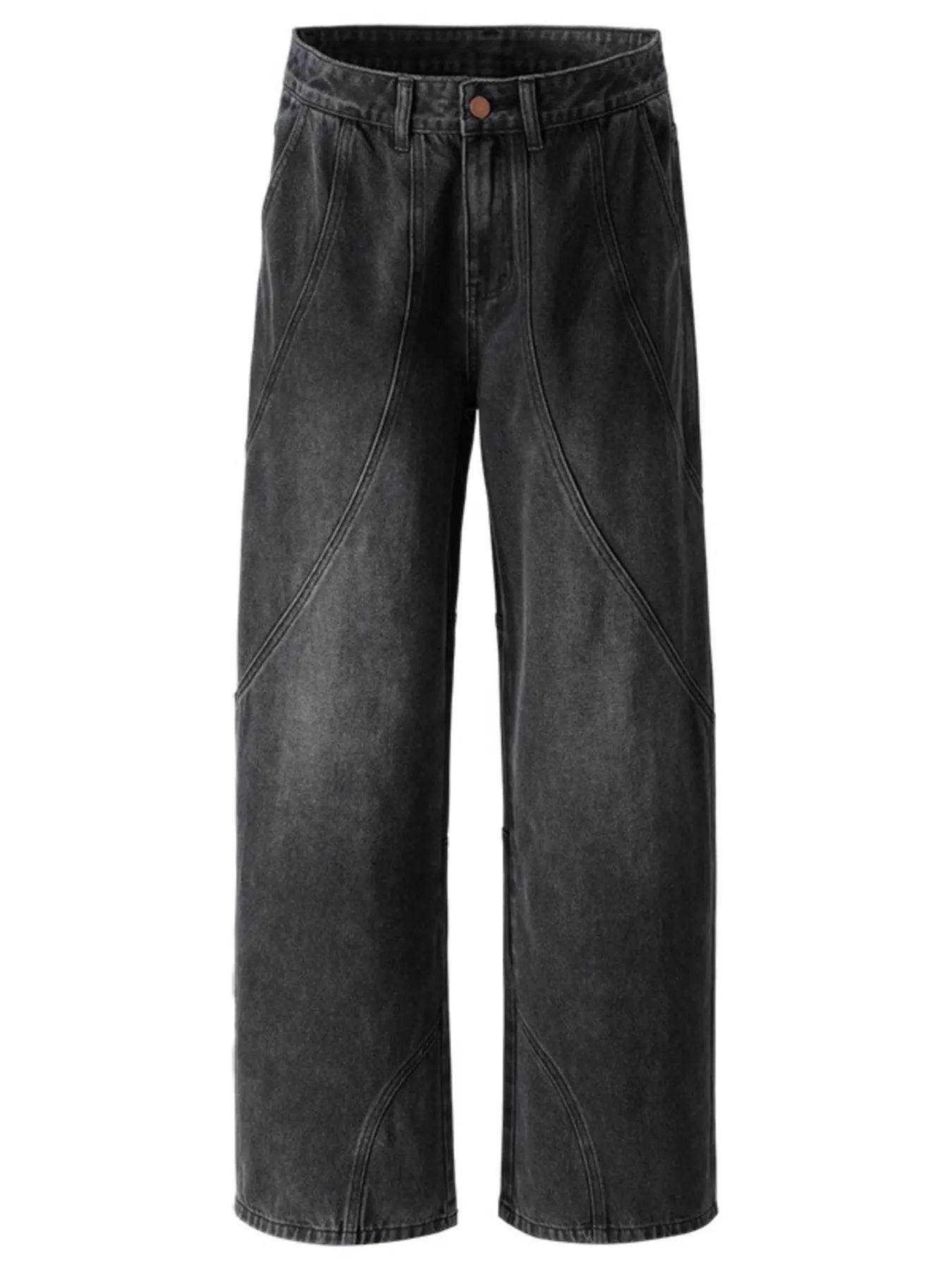 Trendsi Wide Leg Baggy Jeans in Black with a Comfortable Fit and Stylish Design