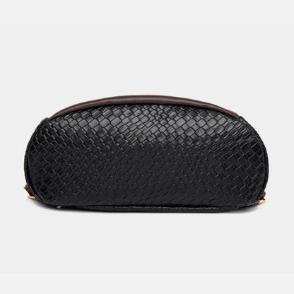 Trendsi Woven Backpack Handbag in Black with Elegant Design and Spacious Interior
