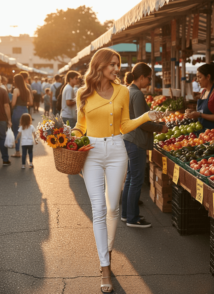 Ribbed Button-Up Cardigan - Chic Asymmetrical Style - Fashions Envy
