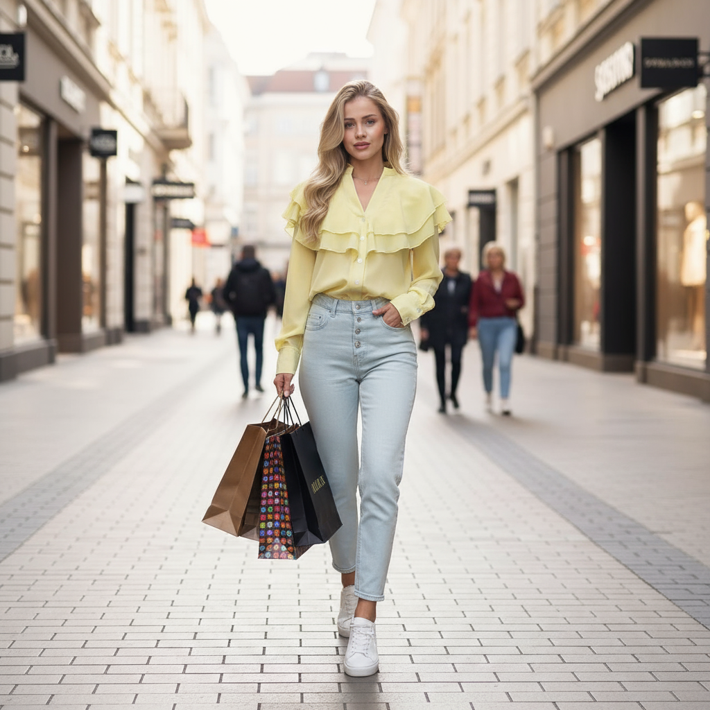 Yellow Sunny Day Shopping